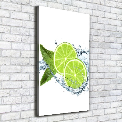 Tableau toile imprimée Citrons verts