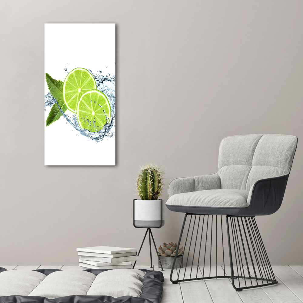 Tableau toile imprimée Citrons verts