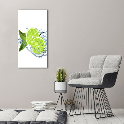 Tableau toile imprimée Citrons verts