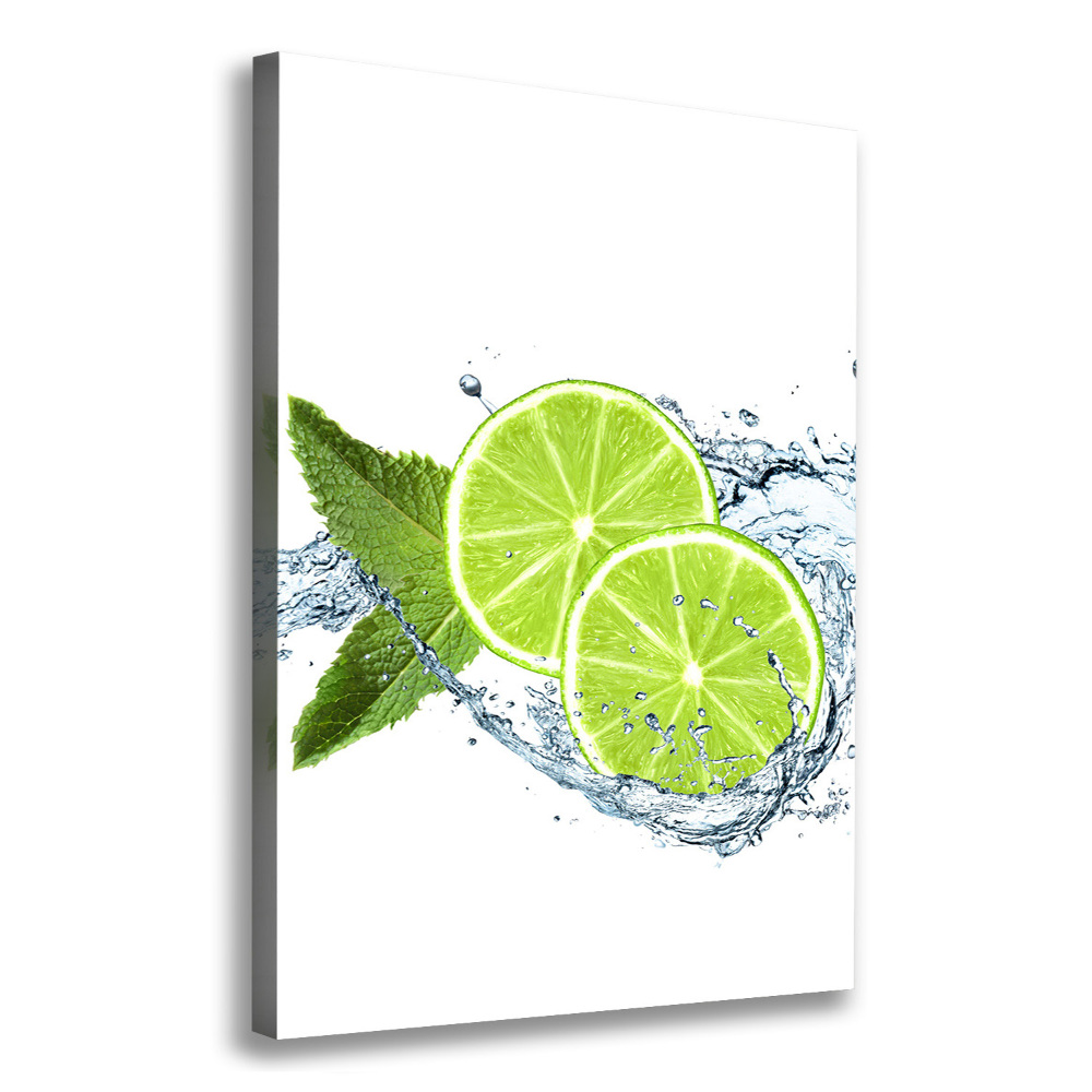 Tableau toile imprimée Citrons verts