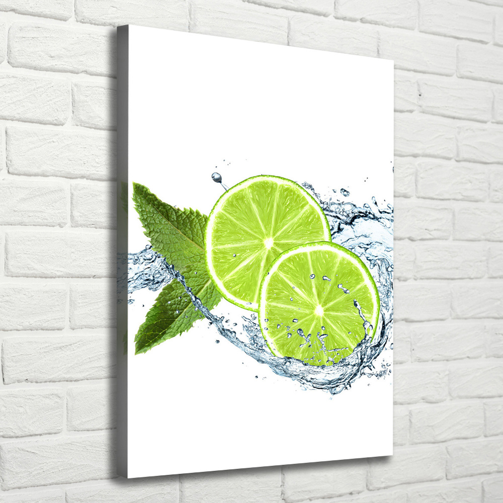 Tableau toile imprimée Citrons verts