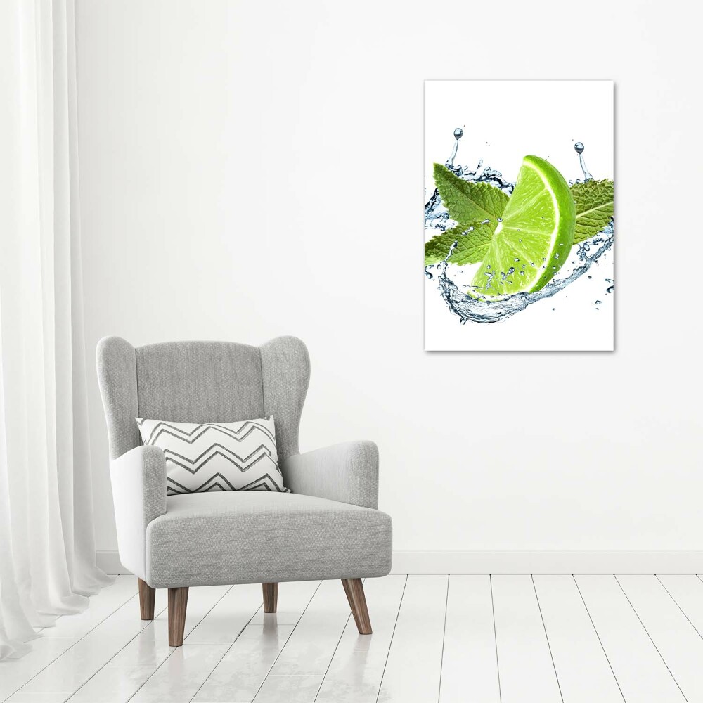 Tableau toile imprimée Citrons verts