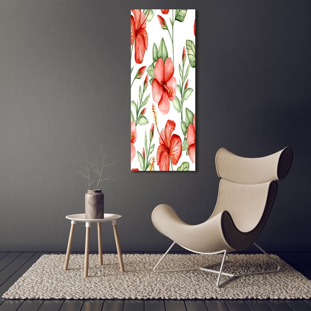 Tableau photo sur toile Fleurs tropicales