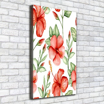 Tableau photo sur toile Fleurs tropicales