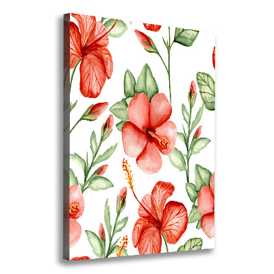 Tableau photo sur toile Fleurs tropicales