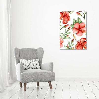 Tableau photo sur toile Fleurs tropicales