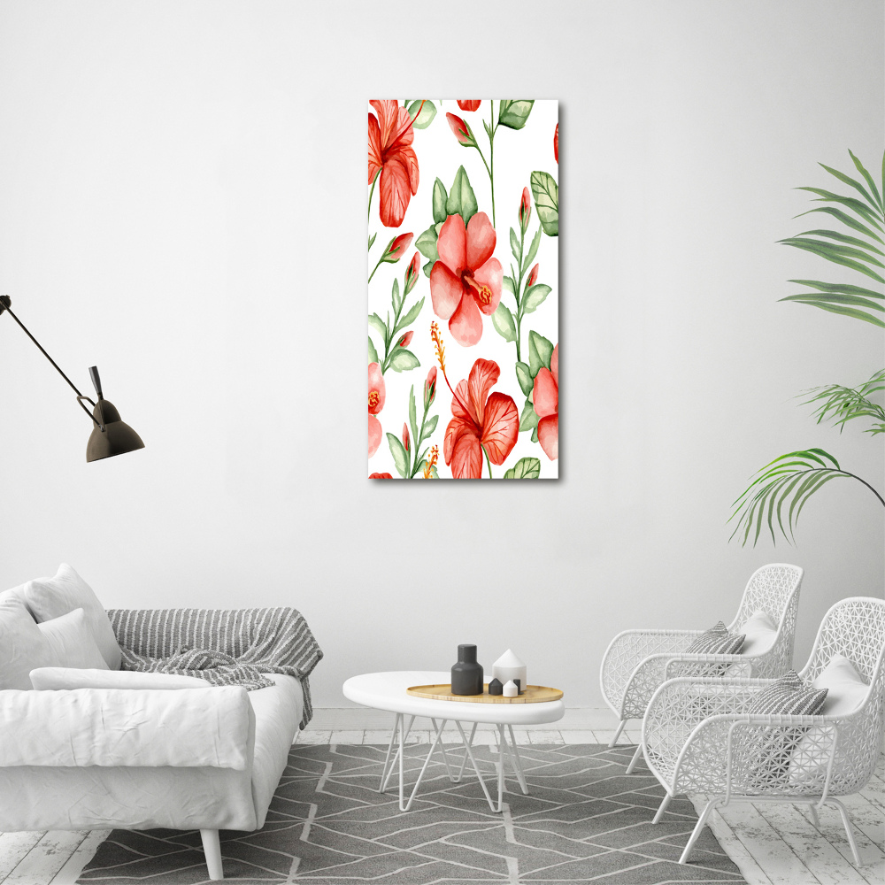 Tableau photo sur toile Fleurs tropicales