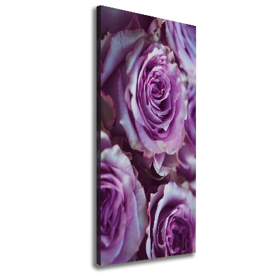 Tableau toile imprimée Roses violettes