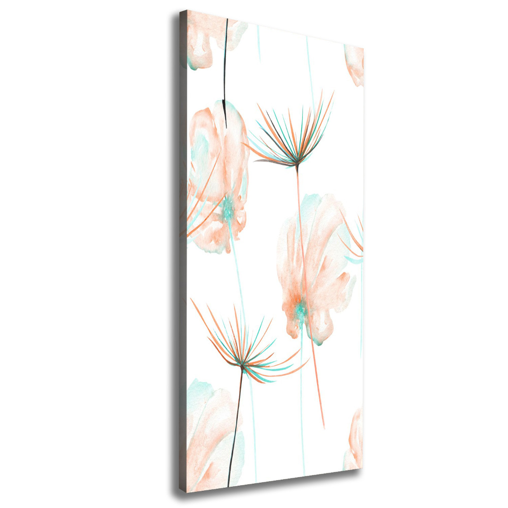 Tableau imprimé sur toile Illustration d'un champ de fleurs