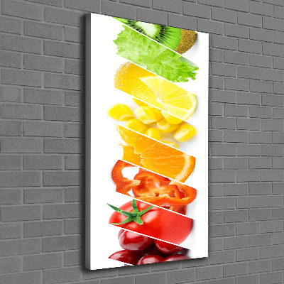 Tableau sur toile Légumes et fruits