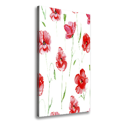 Tableau sur toile Illustration de coquelicots