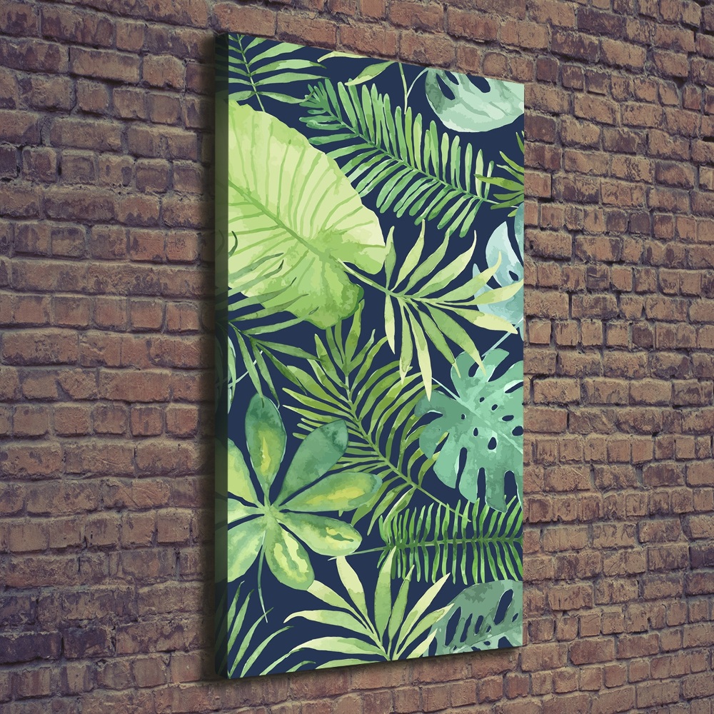 Tableau mural sur toile Feuilles tropicales