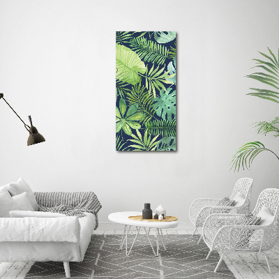 Tableau mural sur toile Feuilles tropicales