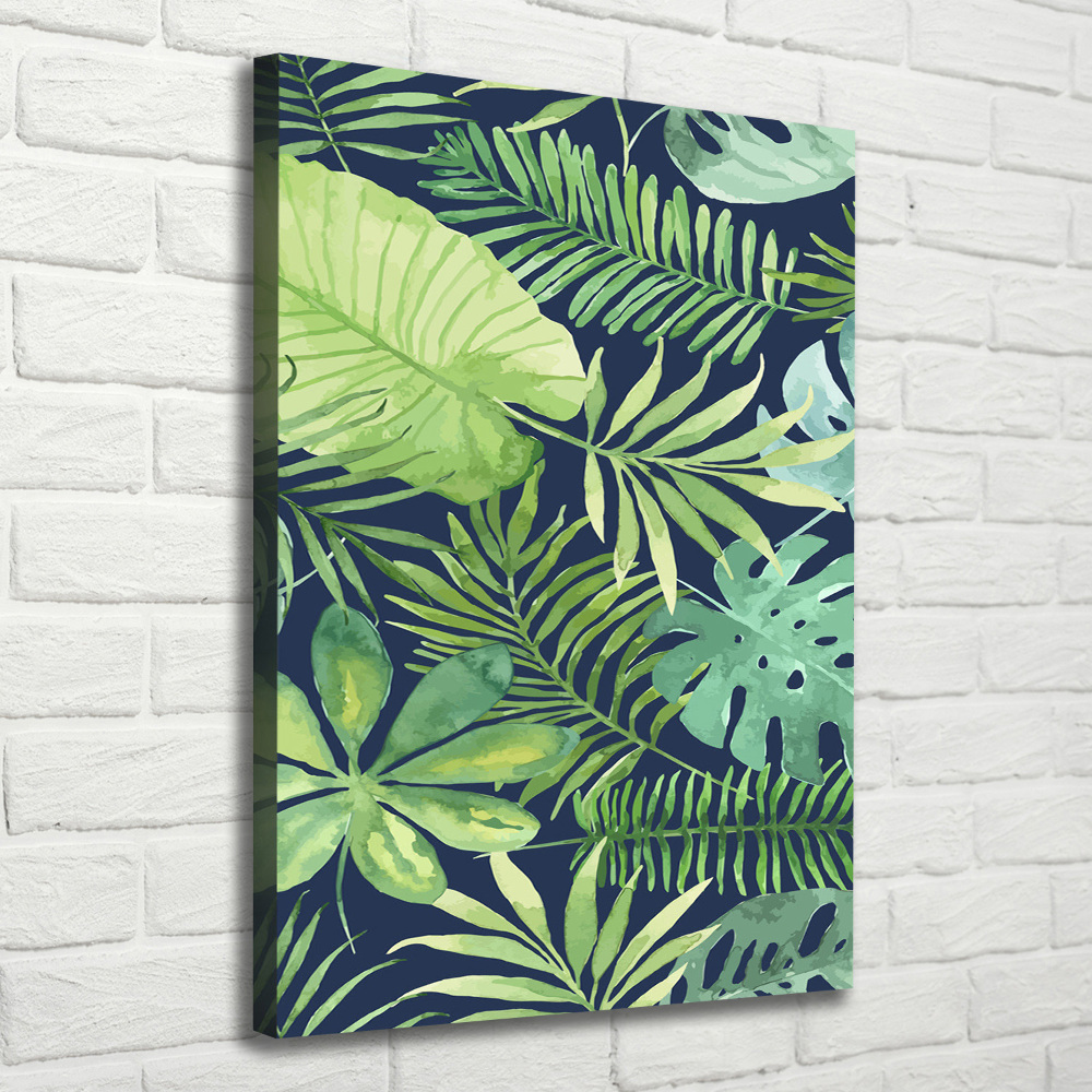 Tableau mural sur toile Feuilles tropicales