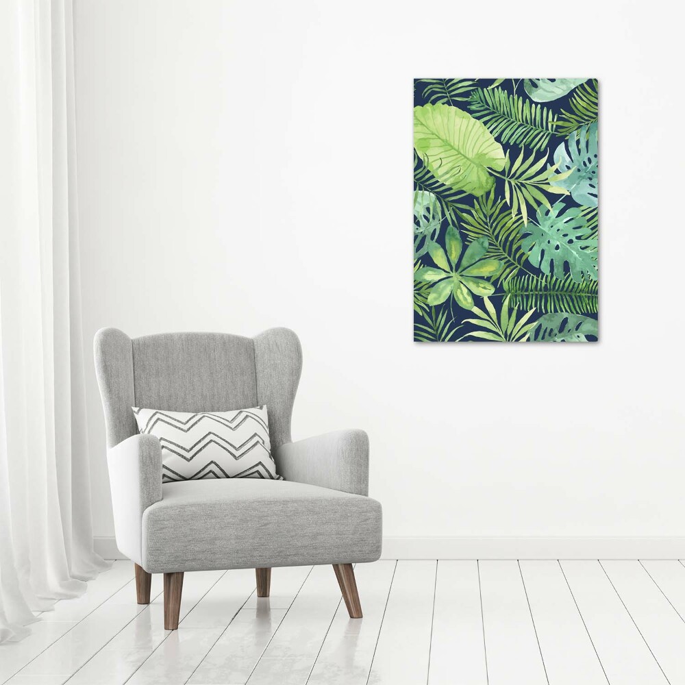 Tableau mural sur toile Feuilles tropicales