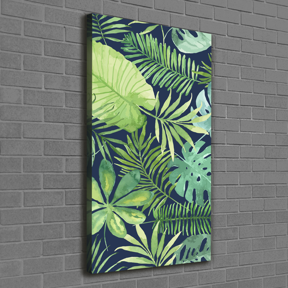 Tableau mural sur toile Feuilles tropicales