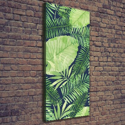 Tableau sur toile Feuilles tropicales flore