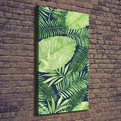 Tableau sur toile Feuilles tropicales flore