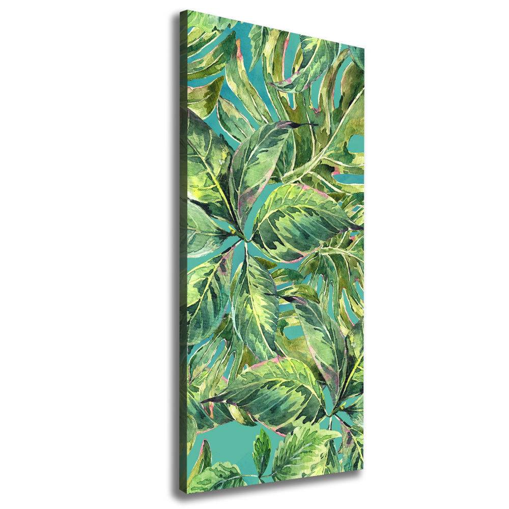 Tableau toile imprimée Feuilles tropicales flore