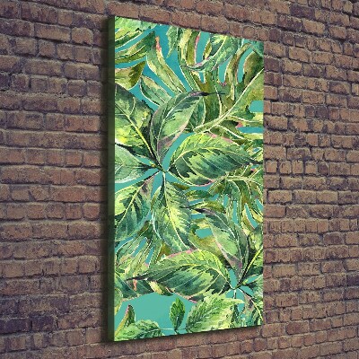 Tableau toile imprimée Feuilles tropicales flore