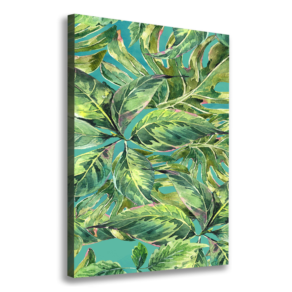 Tableau toile imprimée Feuilles tropicales flore