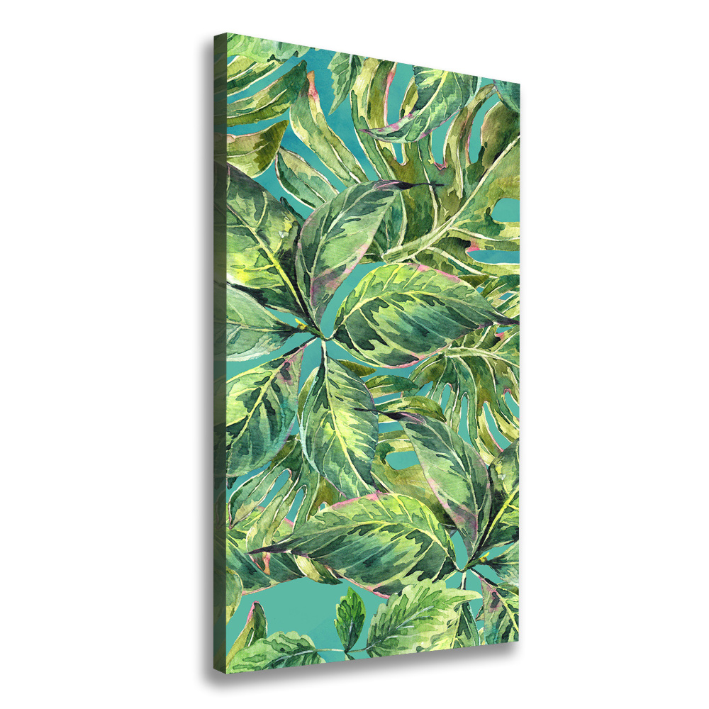 Tableau toile imprimée Feuilles tropicales flore