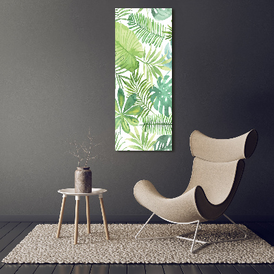 Tableau imprimé sur toile Feuilles tropicales flore