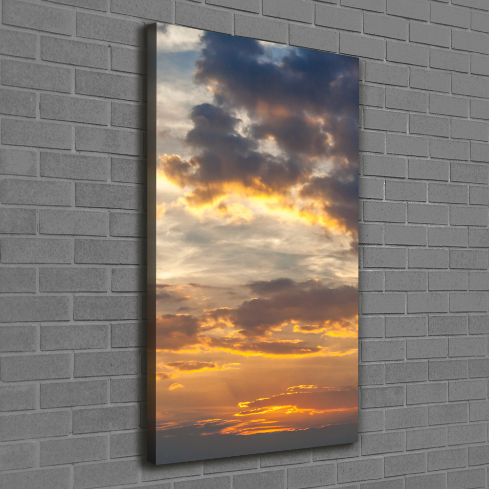 Tableau imprimé sur toile Ciel au coucher du soleil