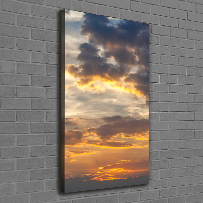 Tableau imprimé sur toile Ciel au coucher du soleil