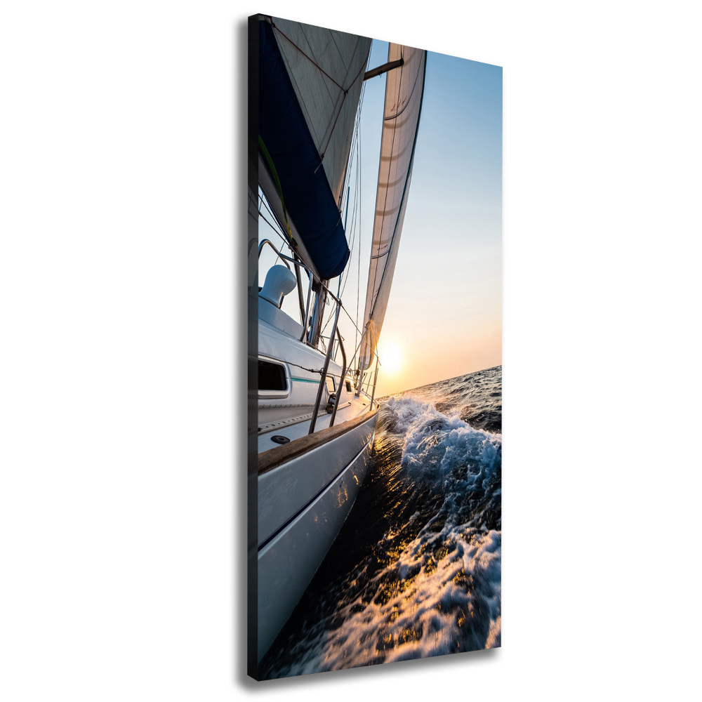 Tableau photo sur toile Yacht en mer