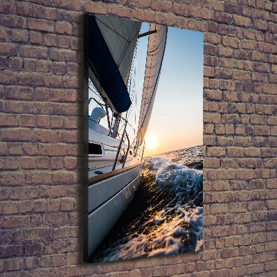 Tableau photo sur toile Yacht en mer