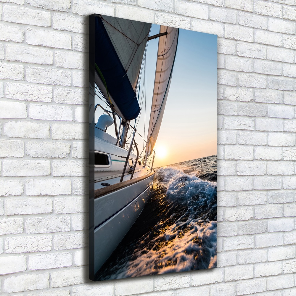 Tableau photo sur toile Yacht en mer