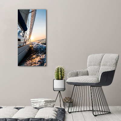 Tableau photo sur toile Yacht en mer