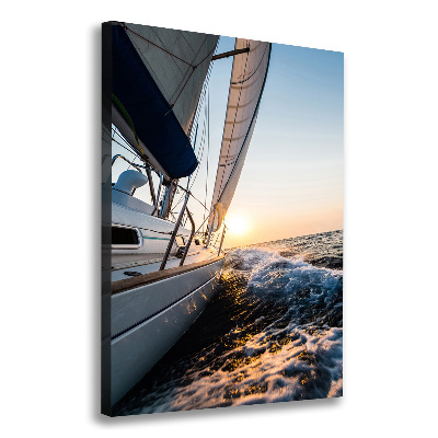 Tableau photo sur toile Yacht en mer