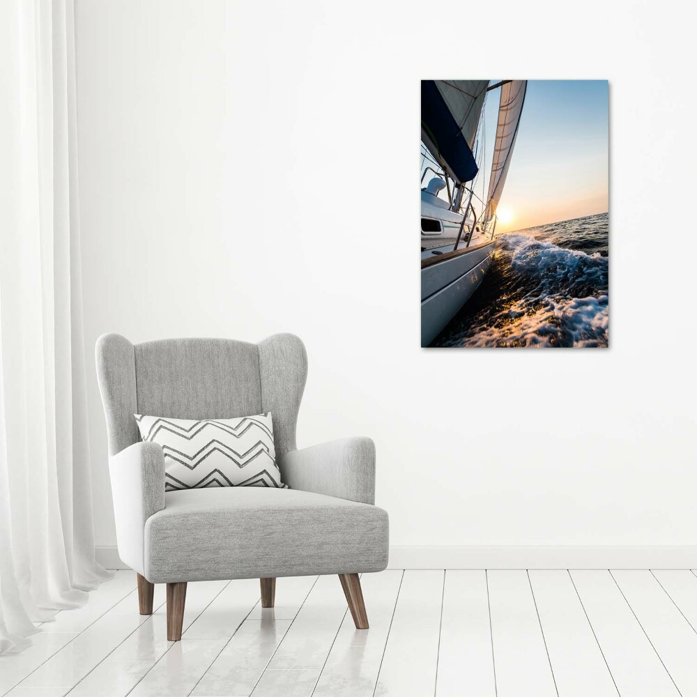 Tableau photo sur toile Yacht en mer