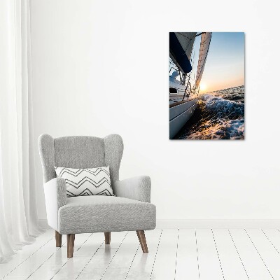 Tableau photo sur toile Yacht en mer