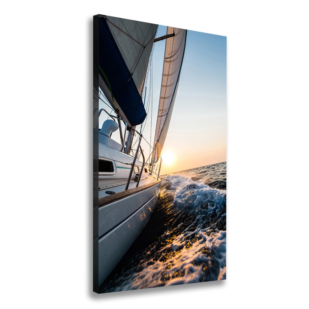 Tableau photo sur toile Yacht en mer