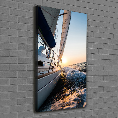 Tableau photo sur toile Yacht en mer