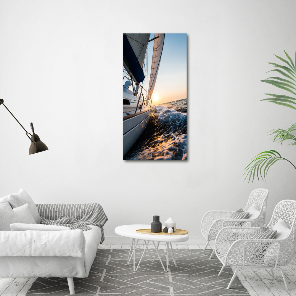 Tableau photo sur toile Yacht en mer