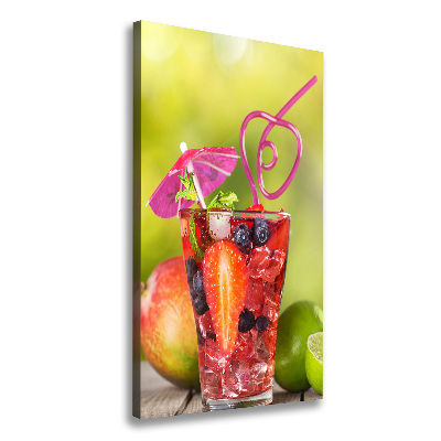 Tableau imprimé sur toile Cocktail de fruits