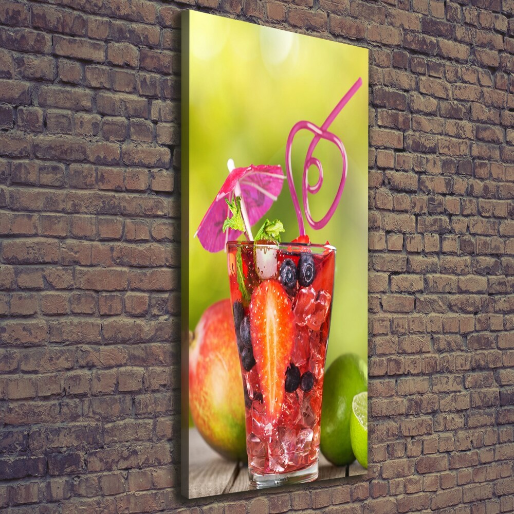 Tableau imprimé sur toile Cocktail de fruits