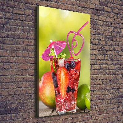 Tableau imprimé sur toile Cocktail de fruits