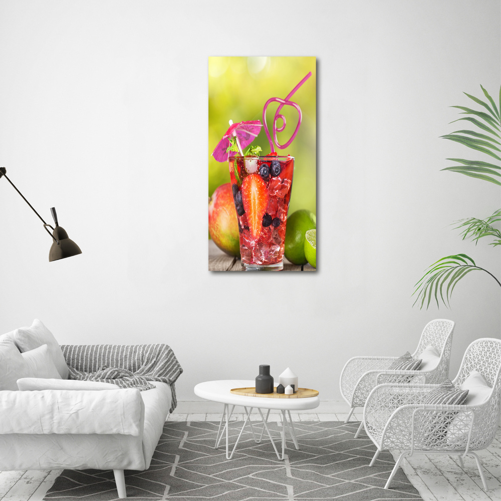 Tableau imprimé sur toile Cocktail de fruits