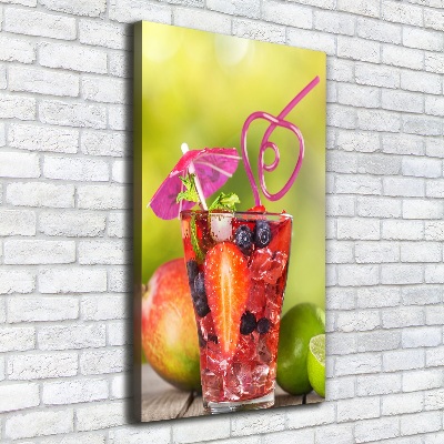 Tableau imprimé sur toile Cocktail de fruits