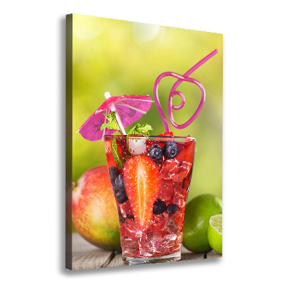 Tableau imprimé sur toile Cocktail de fruits