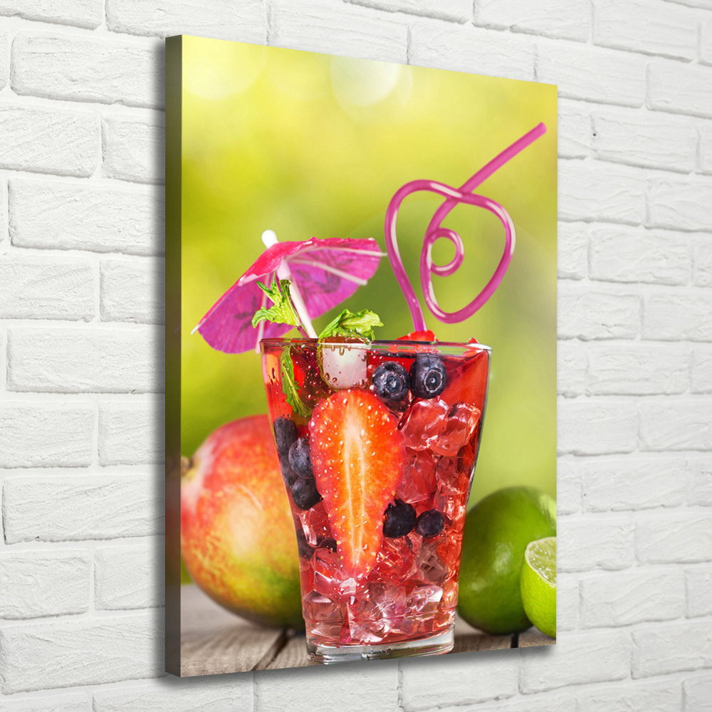 Tableau imprimé sur toile Cocktail de fruits