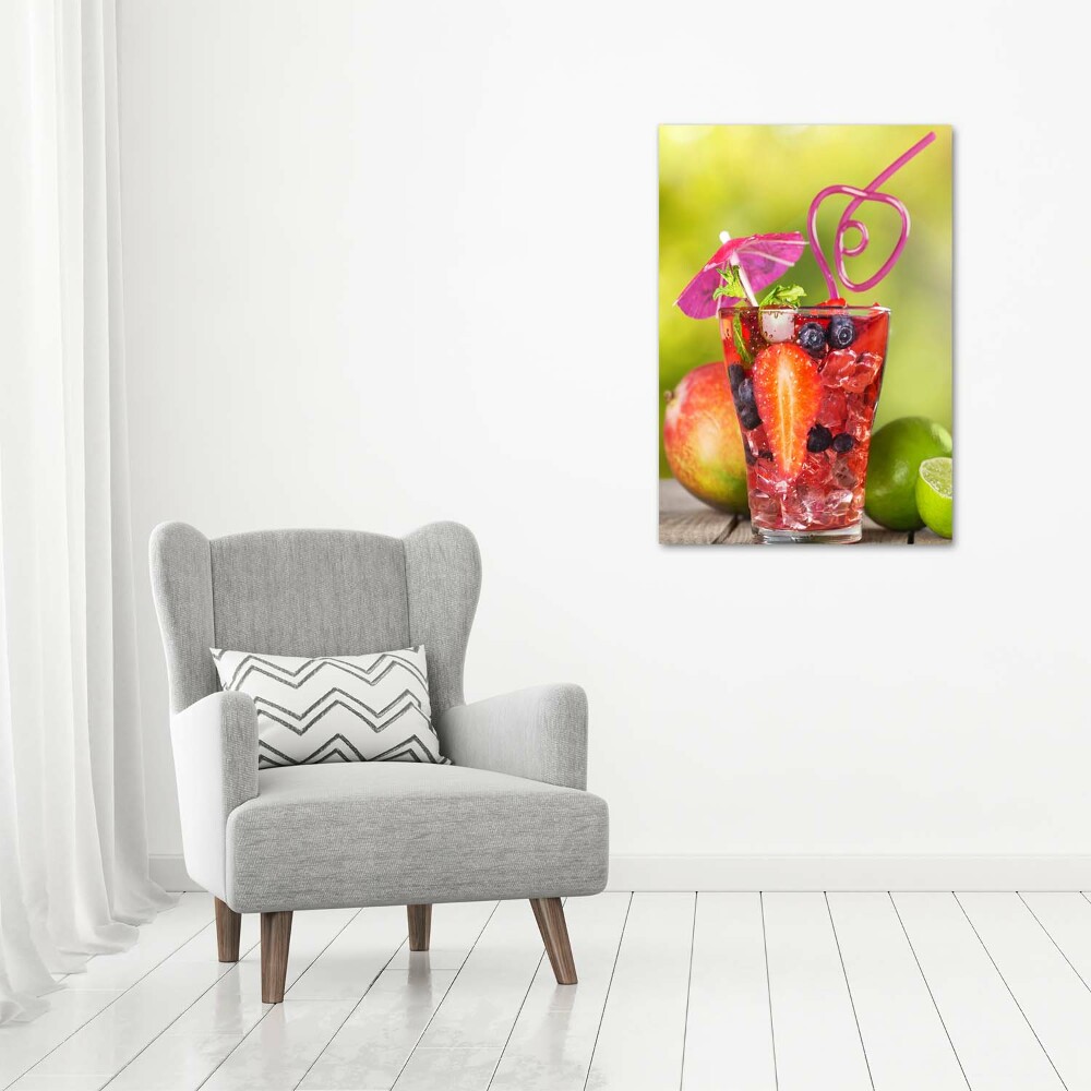 Tableau imprimé sur toile Cocktail de fruits