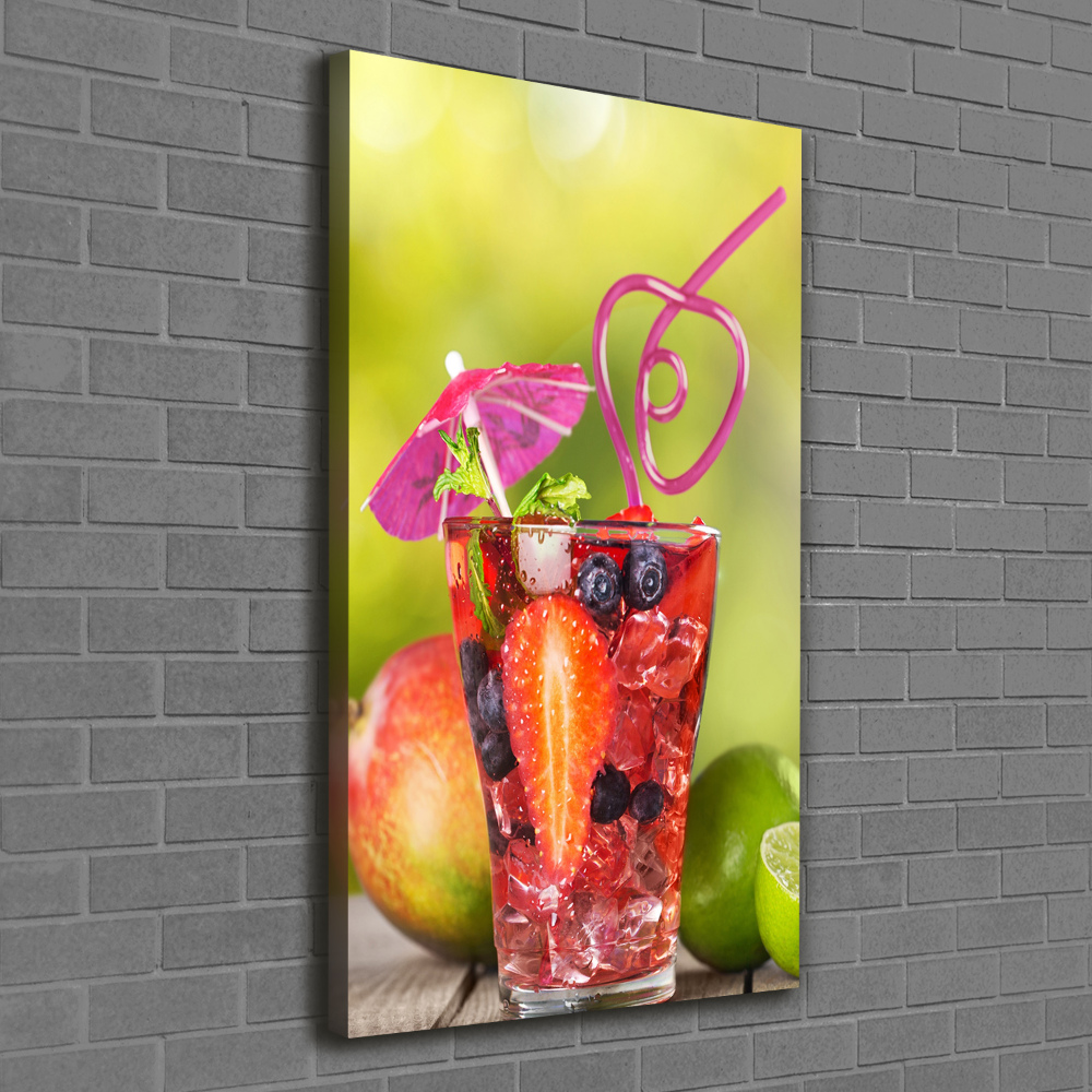 Tableau imprimé sur toile Cocktail de fruits