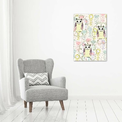 Tableau photo sur toile Hiboux