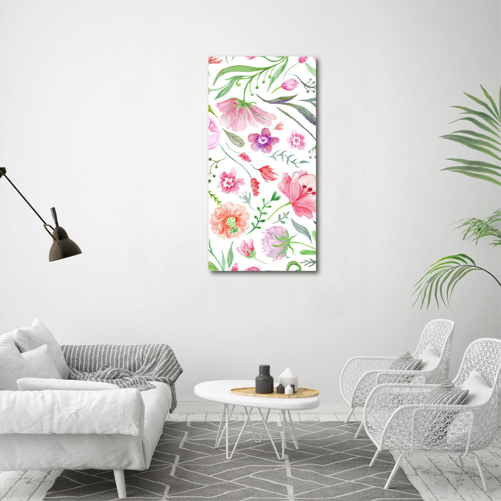 Tableau photo sur toile Les fleurs des champs